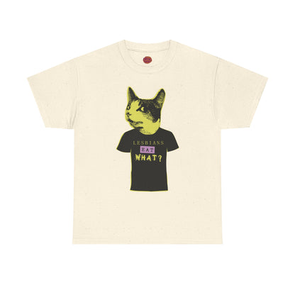 LESBIANS EAT WHAT t-paita